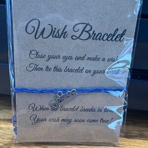 Blue Wish Bracelet with Dance Charm
